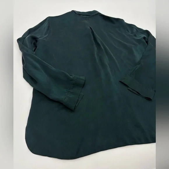 Elie Tahari | Safiya Silk Blouse in jade green | XL - Picture 8 of 8